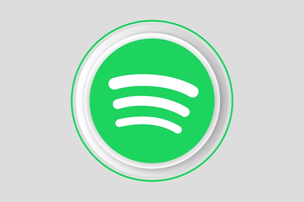 Ícono de Spotify representando el impacto del color y ritmo en la creación de identidad en redes sociales.