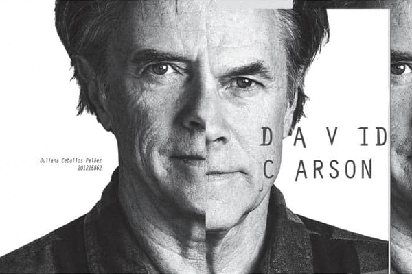 David Carson, un pionero en el diseño gráfico experimental.