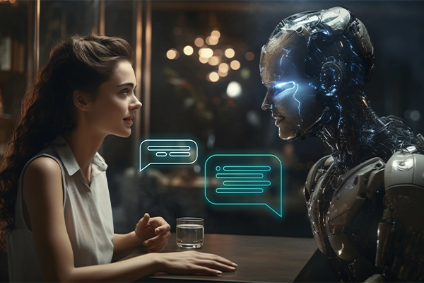 mujer-interactuando-con-inteligencia-artificial-para-marketing-digital