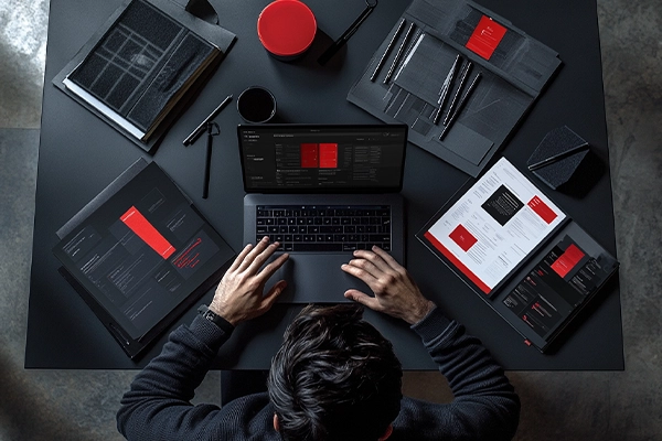 funciones de un diseñador gráfico en una empresa con branding y comunicación visual